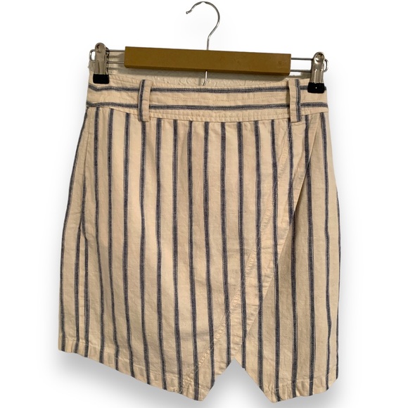 Madewell Layered Mini Skirt Linen Blend size 0 - Picture 1 of 5